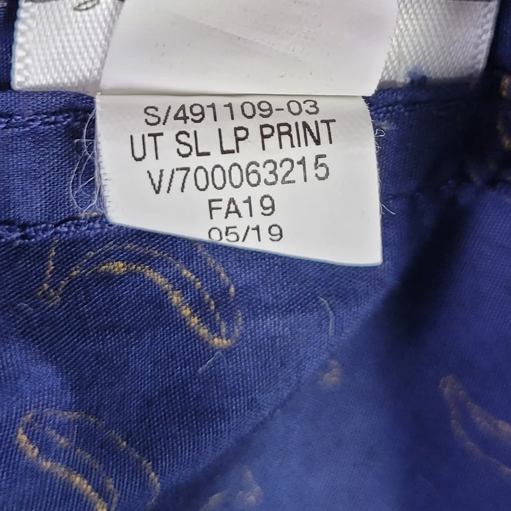 Banana Republic Mens L Luxe Poplin‎ Slim Fit Fruit Graphic Shirt Preppy Casual